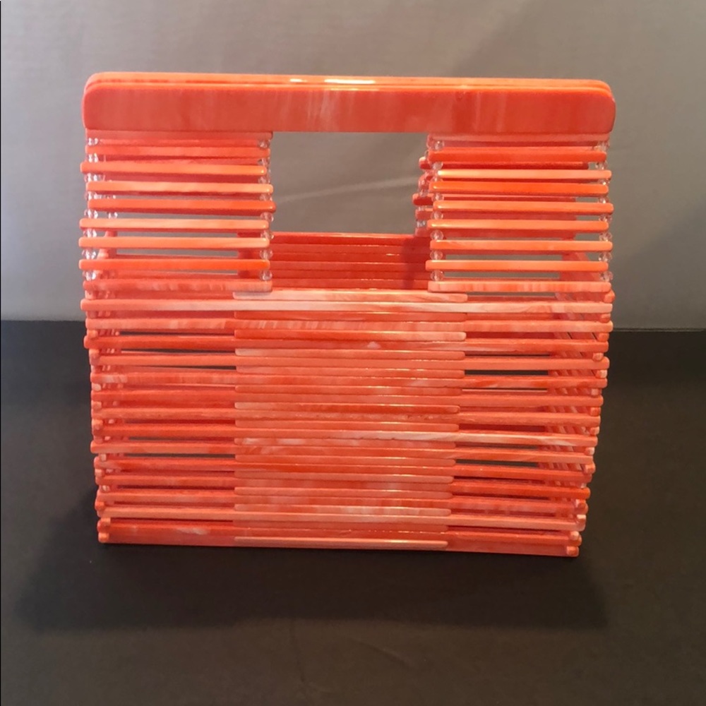 Anthropologie Pink Jamie Acrylic Bag NWOT - Picture 2 of 6